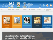 Tablet Screenshot of hospitaldecaldas.com